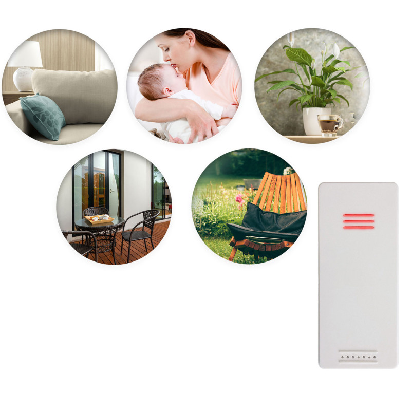 Meteorologinė stotis su ekranu BD-903 sidabras