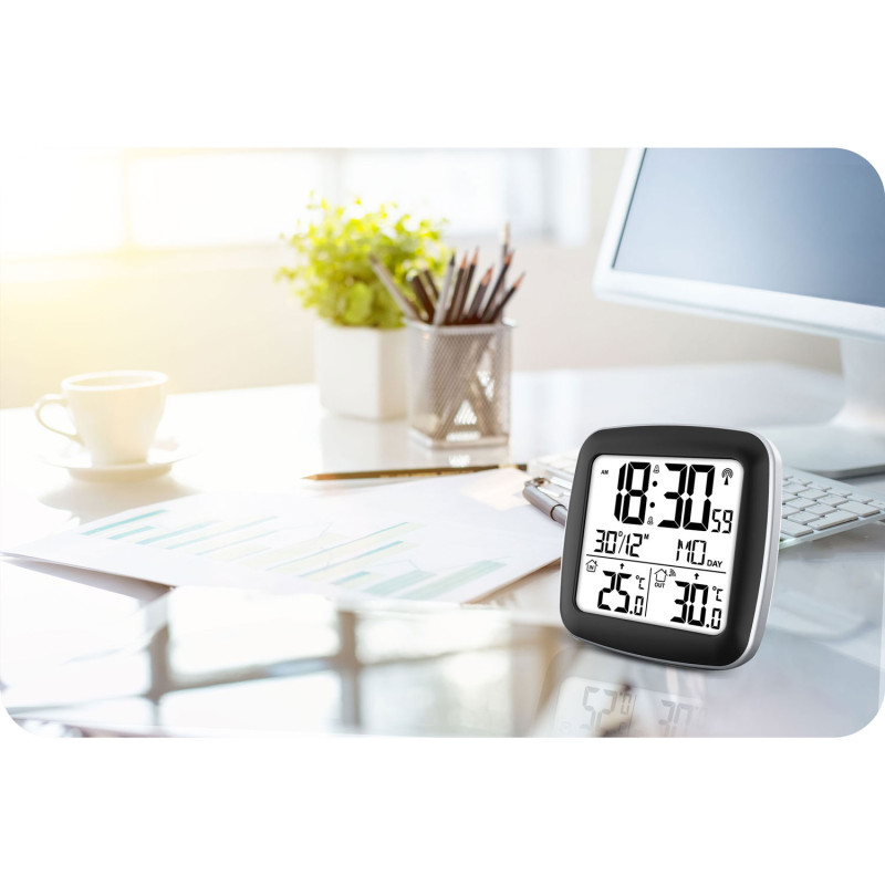 Meteorologinė stotis su ekranu BD-903 sidabras