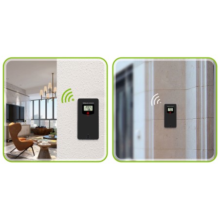 Meteorologinė stotis su ekranu BD-901 juoda Meteorologinė stotis su ekranu BD-901 juoda