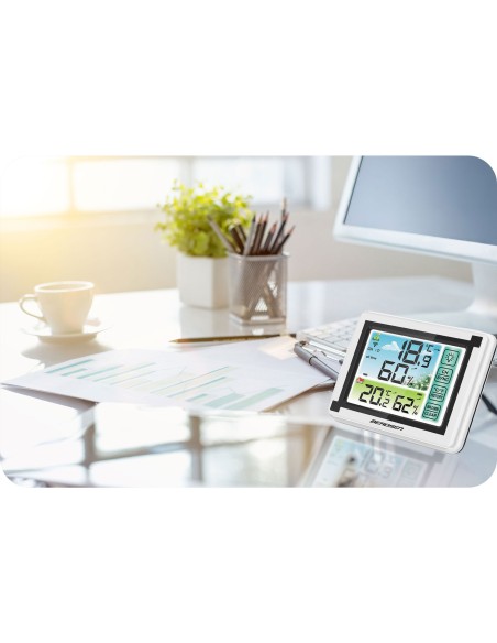 Meteorologinė stotis su ekranu BD-900 balta Meteorologinė stotis su ekranu BD-900 balta