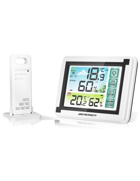 Meteorologinė stotis su ekranu BD-900 balta Meteorologinė stotis su ekranu BD-900 balta