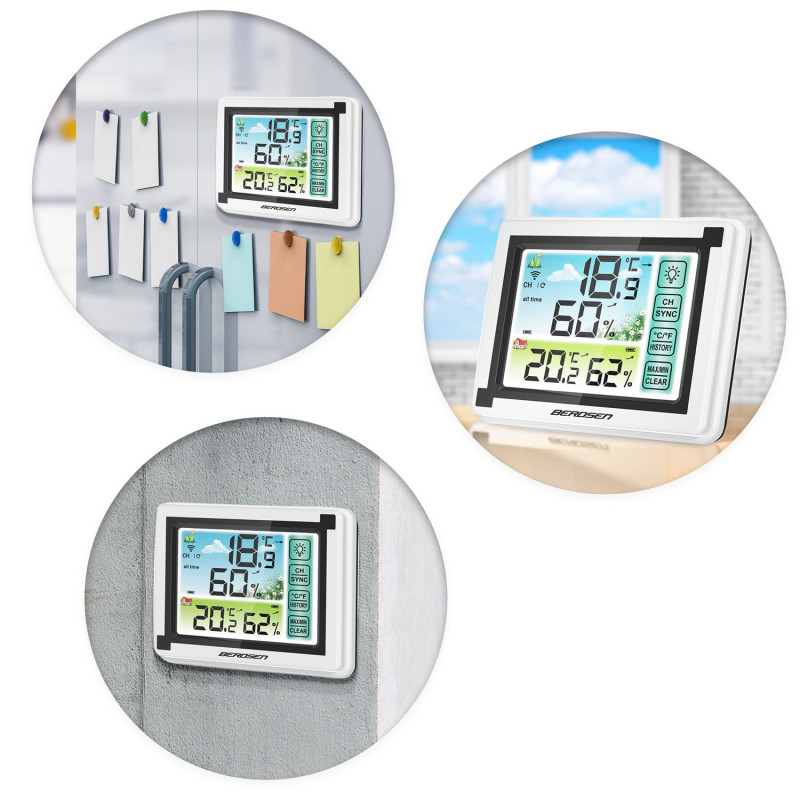 Meteorologinė stotis su ekranu BD-900 balta