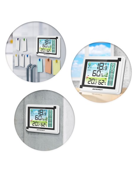 Meteorologinė stotis su ekranu BD-900 balta Meteorologinė stotis su ekranu BD-900 balta