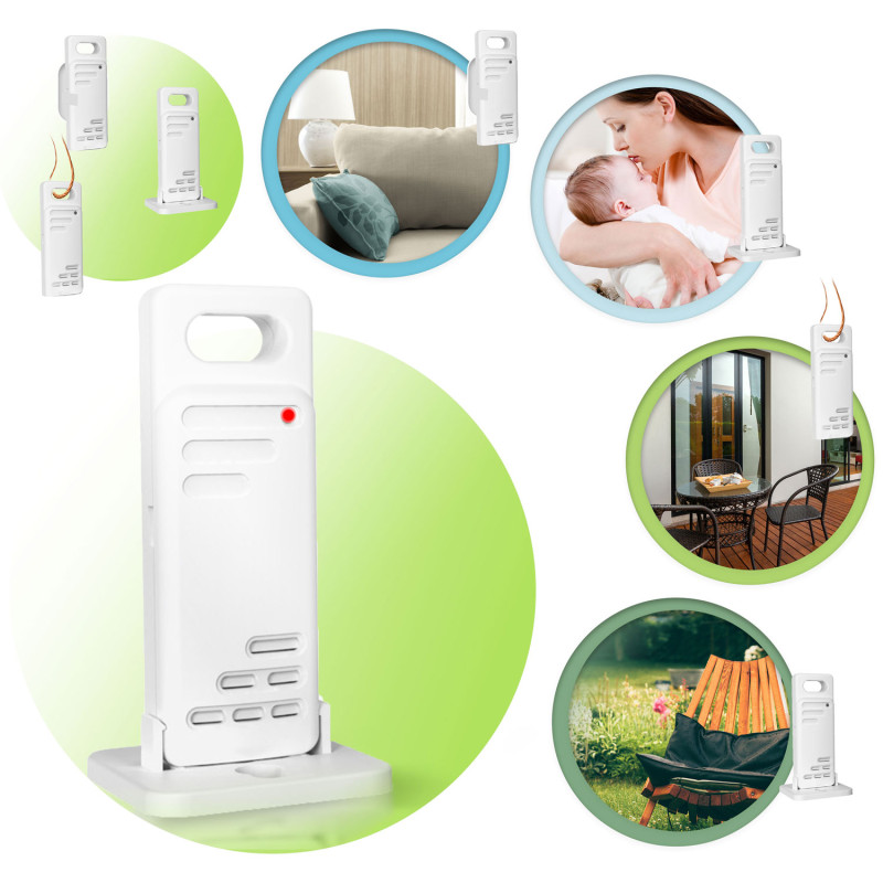 Meteorologinė stotis su ekranu BD-900 balta