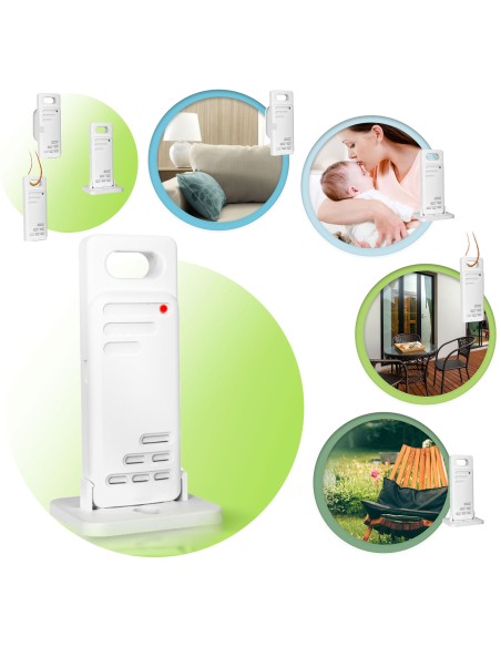 Meteorologinė stotis su ekranu BD-900 balta Meteorologinė stotis su ekranu BD-900 balta