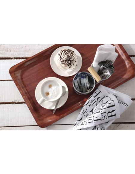 Neslystantis laminuotas padėklas graikinis riešutas 460 x 360 mm - Hendi 507025