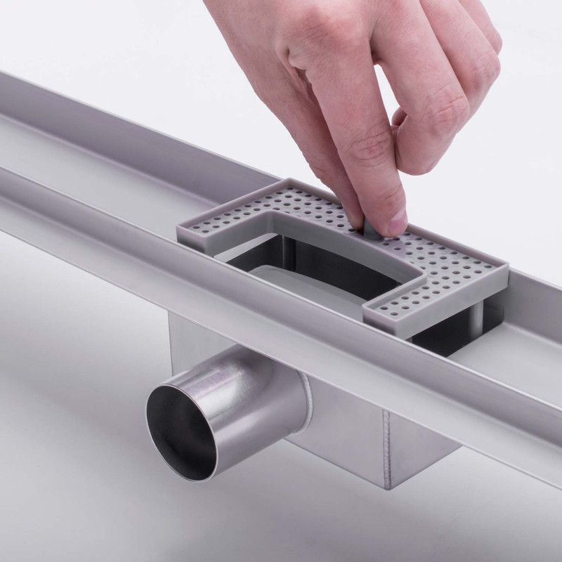 Linijinis nutekėjimas 80 cm 2in1 TILE Berdsen