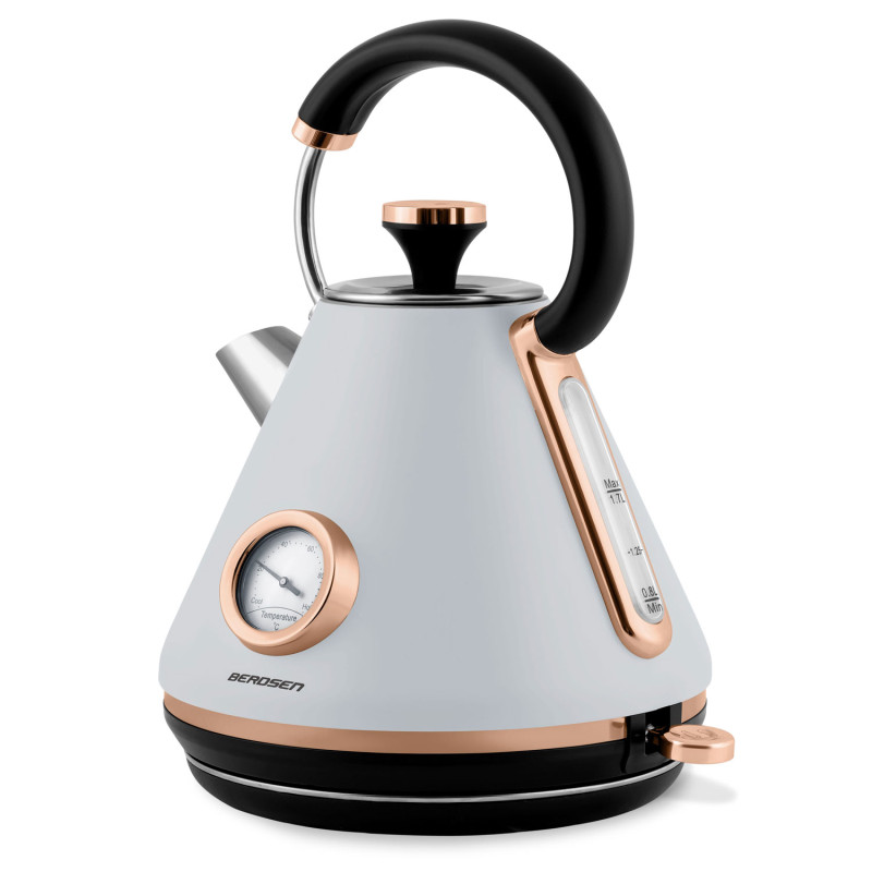 Elektrinis virdulys su termometru 1,7L BD-701 pilka