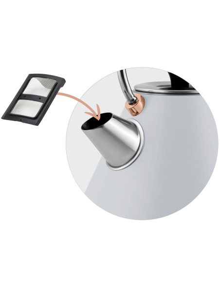 Elektrinis virdulys su termometru 1,7L BD-701 pilka Elektrinis virdulys su termometru 1,7L BD-701 pilka