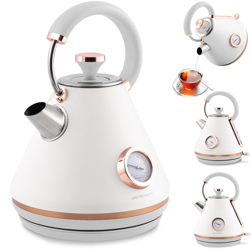 Elektrinis virdulys su termometru 1,7L BD-701 baltas Elektrinis virdulys su termometru 1,7L BD-701 baltas