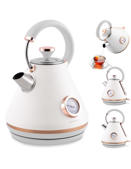 Elektrinis virdulys su termometru 1,7L BD-701 baltas Elektrinis virdulys su termometru 1,7L BD-701 baltas