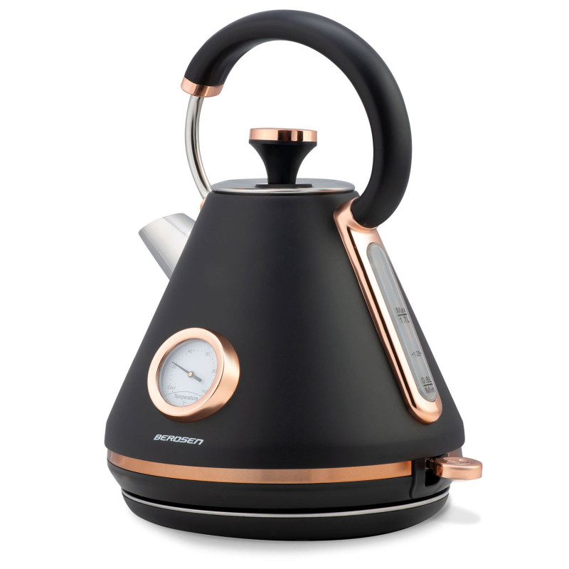 Elektrinis virdulys su termometru 1,7L BD-701 juodas