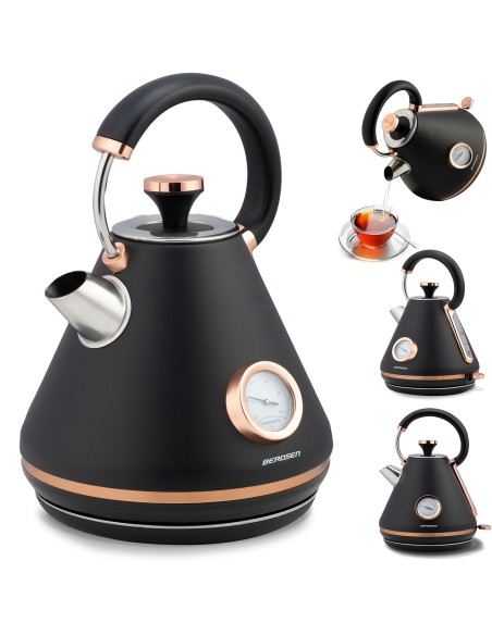 Elektrinis virdulys su termometru 1,7L BD-701 juodas Elektrinis virdulys su termometru 1,7L BD-701 juodas