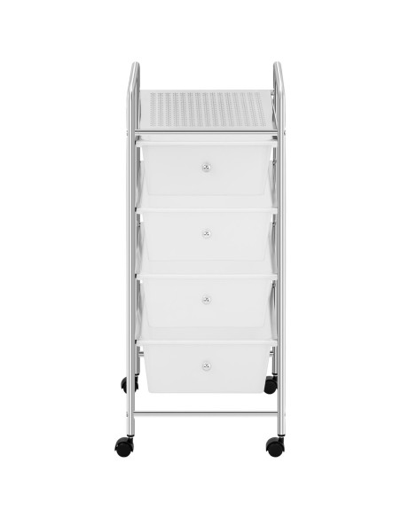 Vonios kosmetikos organizatoriaus vežimėlis su 4 stalčiais iki 28 kg 37 x 32,5 x 76 cm Vonios kosmetikos organizatoriaus vežimėlis su 4 stalčiais iki 28 kg 37 x 32,5 x 76 cm