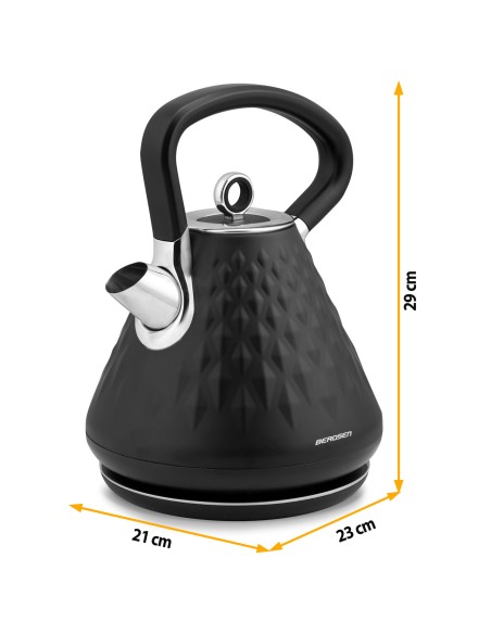 Elektrinis virdulys 1,7L BD-700 juodas Elektrinis virdulys 1,7L BD-700 juodas