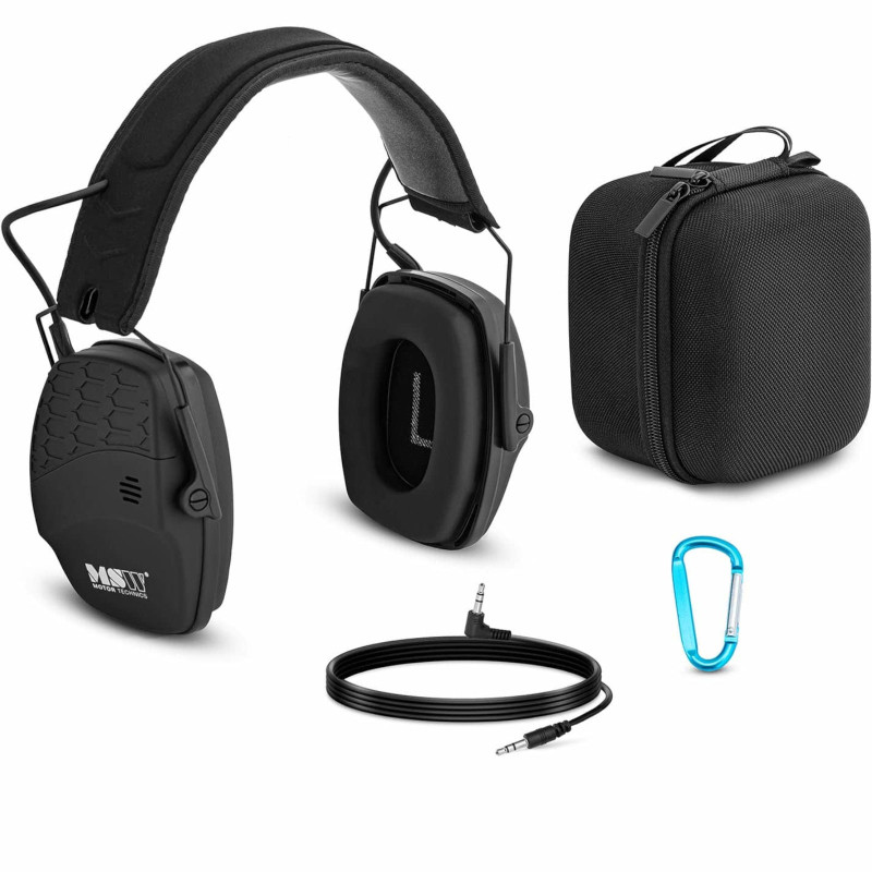 AUX Bluetooth aktyvaus fotografavimo triukšmą slopinančios ausinės – juodos