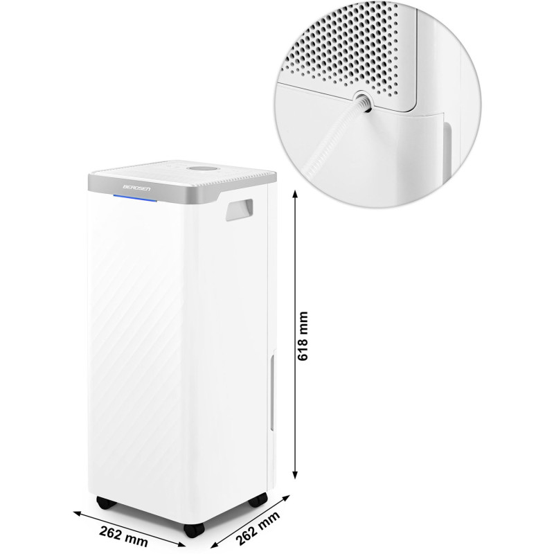 Oro džiovintuvas - drėgmės sugėriklis Berdsen BD-522 baltas