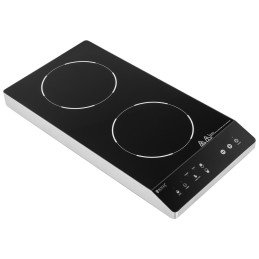 Viryklė indukcinė kaitlentė reguliuojama 2 kaitvietės sk. 26cm LED 1800W