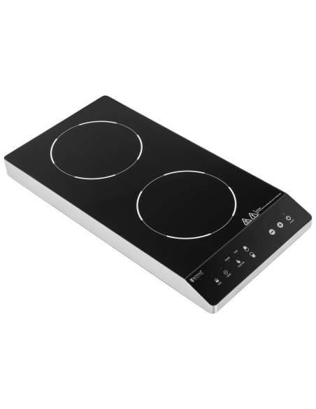 Viryklė indukcinė kaitlentė reguliuojama 2 kaitvietės sk. 26cm LED 1800W