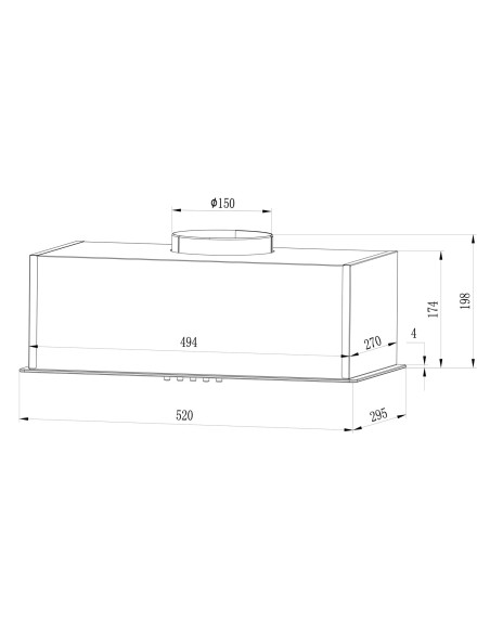 Po spintele esantis gartraukis 52cm juodas BT-236