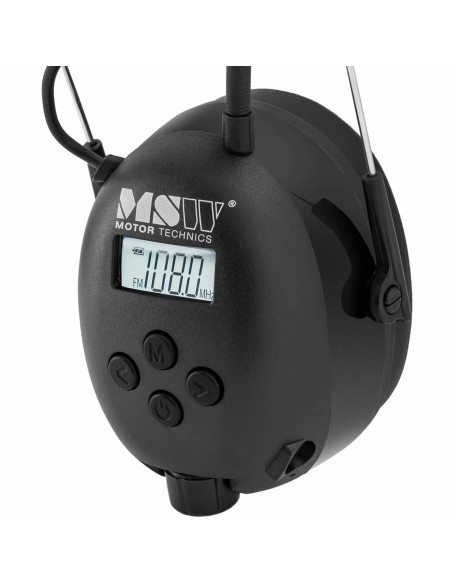 Ausinės, izoliuojančios garsą, aktyvūs apsauginiai trukdžiai su AUX MP3 Bluetooth radiju - juodos spalvos Ausinės, izoliuojančios garsą, aktyvūs apsauginiai trukdžiai su AUX MP3 Bluetooth radiju - juodos spalvos