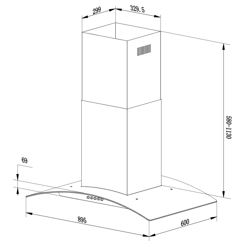 Salos gartraukis 90 cm Berdsen BT-224