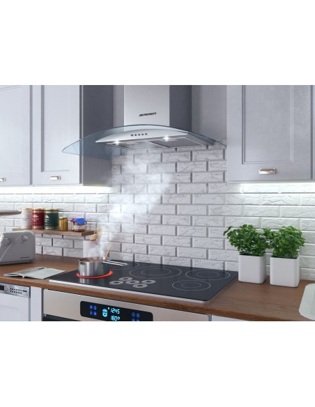Dūmtraukis gartraukis 90 cm Berdsen BT-223 INOX Dūmtraukis gartraukis 90 cm Berdsen BT-223 INOX