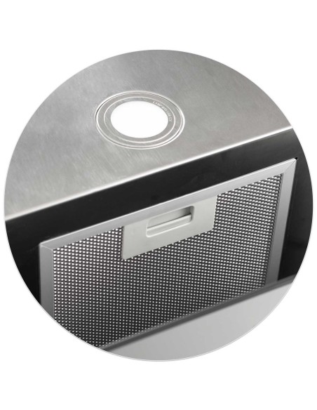 Pakabinamas stiklinis virtuvės gaubtas 60cm juodas BT-222 Pakabinamas stiklinis virtuvės gaubtas 60cm juodas BT-222