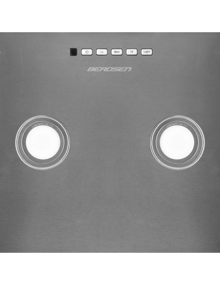 Pakabinamas stiklinis virtuvės gaubtas 60cm juodas BT-222 Pakabinamas stiklinis virtuvės gaubtas 60cm juodas BT-222