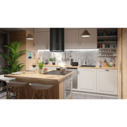 Salos virtuvės gartraukis 35cm Berdsen juodas BT-221
