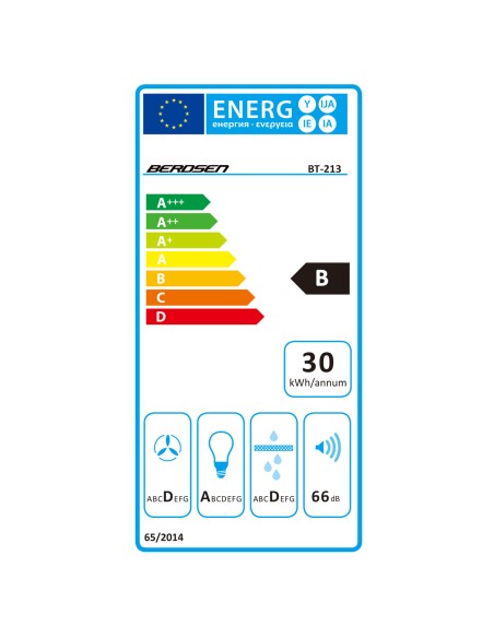 Dūmtraukis gartraukis 60 cm Berdsen BT-213 INOX