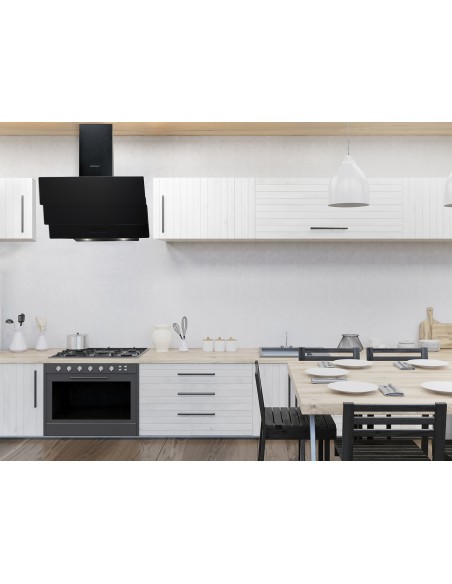 Dūmtraukis gartraukis 60 cm Berdsen BT-212 juodas Dūmtraukis gartraukis 60 cm Berdsen BT-212 juodas