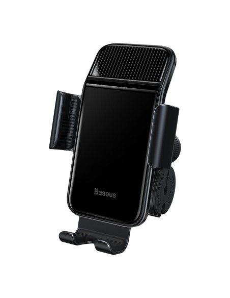 Dviračio laikiklis išmaniajam telefonui su saulės įkrovikliu ir saulės baterija juodos spalvos