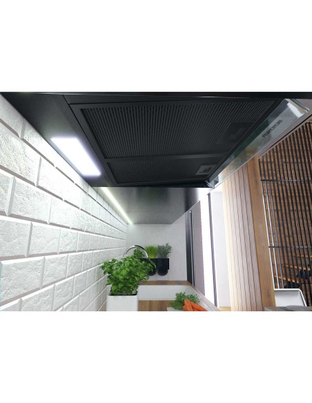 Po spintele gartraukis - absorberis 60 cm Berdsen BE-10-A juodas Po spintele gartraukis - absorberis 60 cm Berdsen BE-10-A juodas