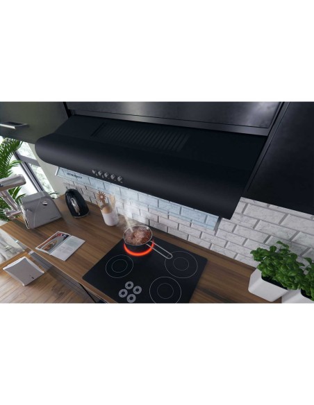 Po spintele gartraukis - absorberis 60 cm Berdsen BE-10-A juodas Po spintele gartraukis - absorberis 60 cm Berdsen BE-10-A juodas