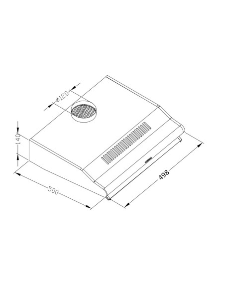 Po spintele esantis gartraukis - absorberis 50 cm Berdsen BE-10-A juodas