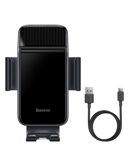 Dviračio laikiklis išmaniajam telefonui su saulės įkrovikliu ir saulės baterija juodos spalvos