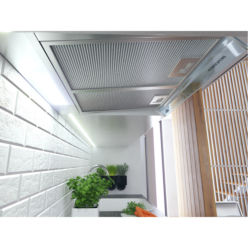 Po spintele esantis gartraukis - absorberis 50 cm Berdsen BE-10-A INOX