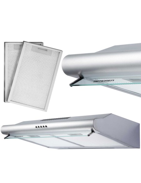 Po spintele esantis gartraukis - absorberis 50 cm Berdsen BE-10-A INOX Po spintele esantis gartraukis - absorberis 50 cm Berdsen BE-10-A INOX