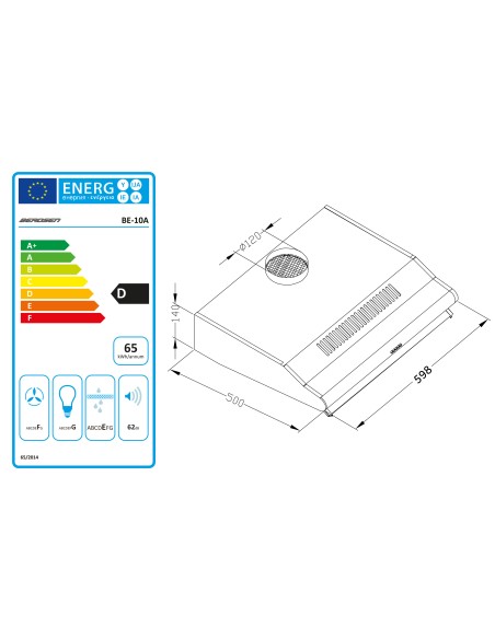 Po spintele esantis gartraukis - absorberis 50 cm Berdsen BE-10-A INOX Po spintele esantis gartraukis - absorberis 50 cm Berdsen BE-10-A INOX