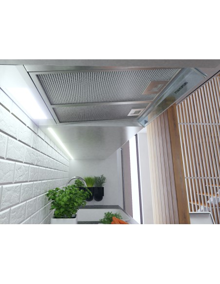 Po spintele esantis gartraukis - absorberis 50 cm Berdsen BE-10-A INOX Po spintele esantis gartraukis - absorberis 50 cm Berdsen BE-10-A INOX