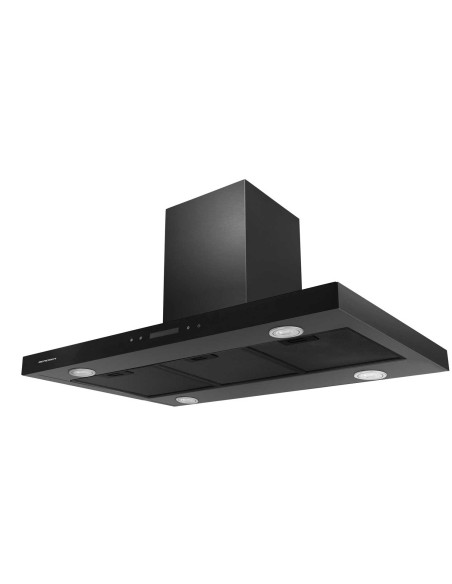 Virtuvės gartraukis 90 cm Black Berdsen BE-90E Virtuvės gartraukis 90 cm Black Berdsen BE-90E