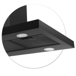 Virtuvės gartraukis 90 cm Black Berdsen BE-90E