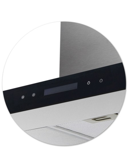 Virtuvės gartraukis 90 cm Inox Berdsen BE-90S