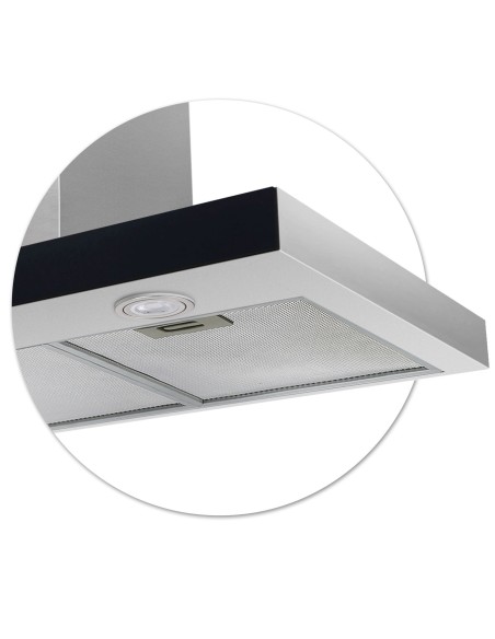 Virtuvės gartraukis 90 cm Inox Berdsen BE-90S