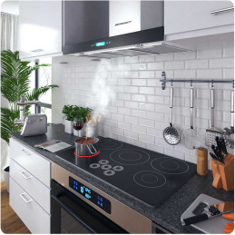 Virtuvės gartraukis 90 cm Inox Berdsen BE-90S