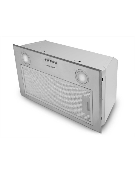 Po spintele esantis gartraukis 60 cm Inox BE-50