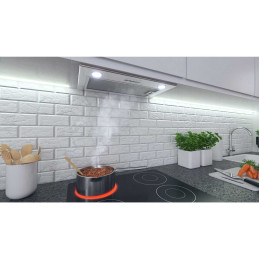 Po spintele esantis gartraukis 60 cm Inox BE-50