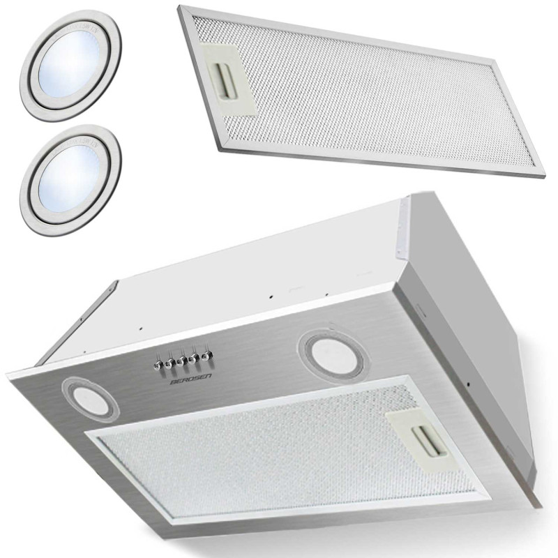 Po spintele esantis gartraukis 60 cm Inox BE-50