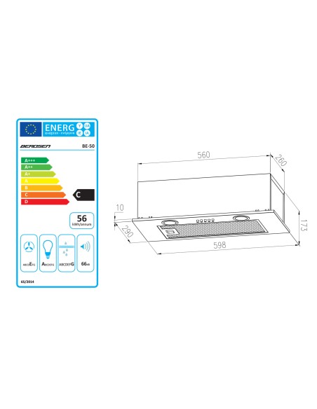 Po spintele gartraukis 60 cm juodas BE-50